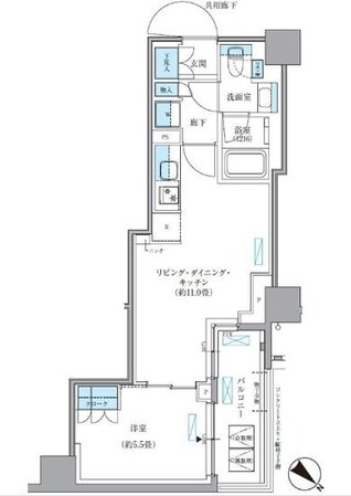 パークアクシス東日本橋の物件間取画像